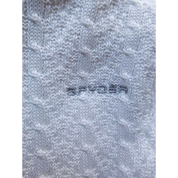 Spyder Stryke Crisp White Women's Major Cable Fleece Jacket Size M Zipper Pocket - Picture 9 of 9